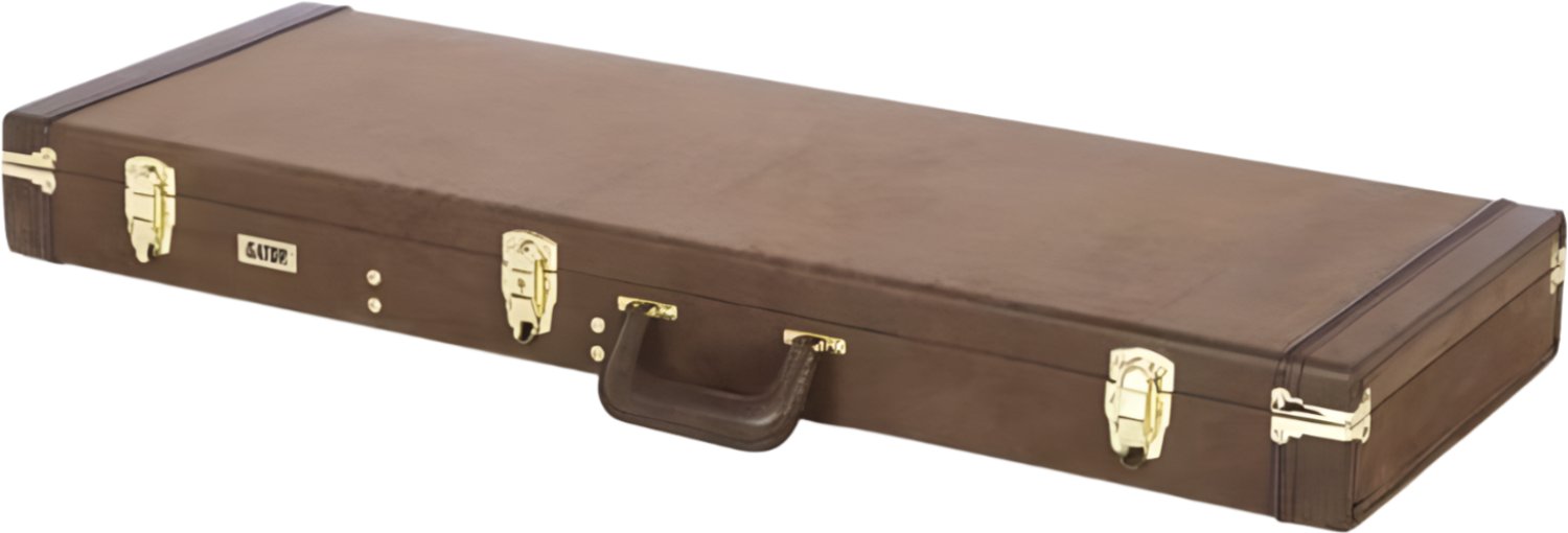 Vintage Brown Gator Electric Guitar Wood Case - Protect Your Precious Instrument