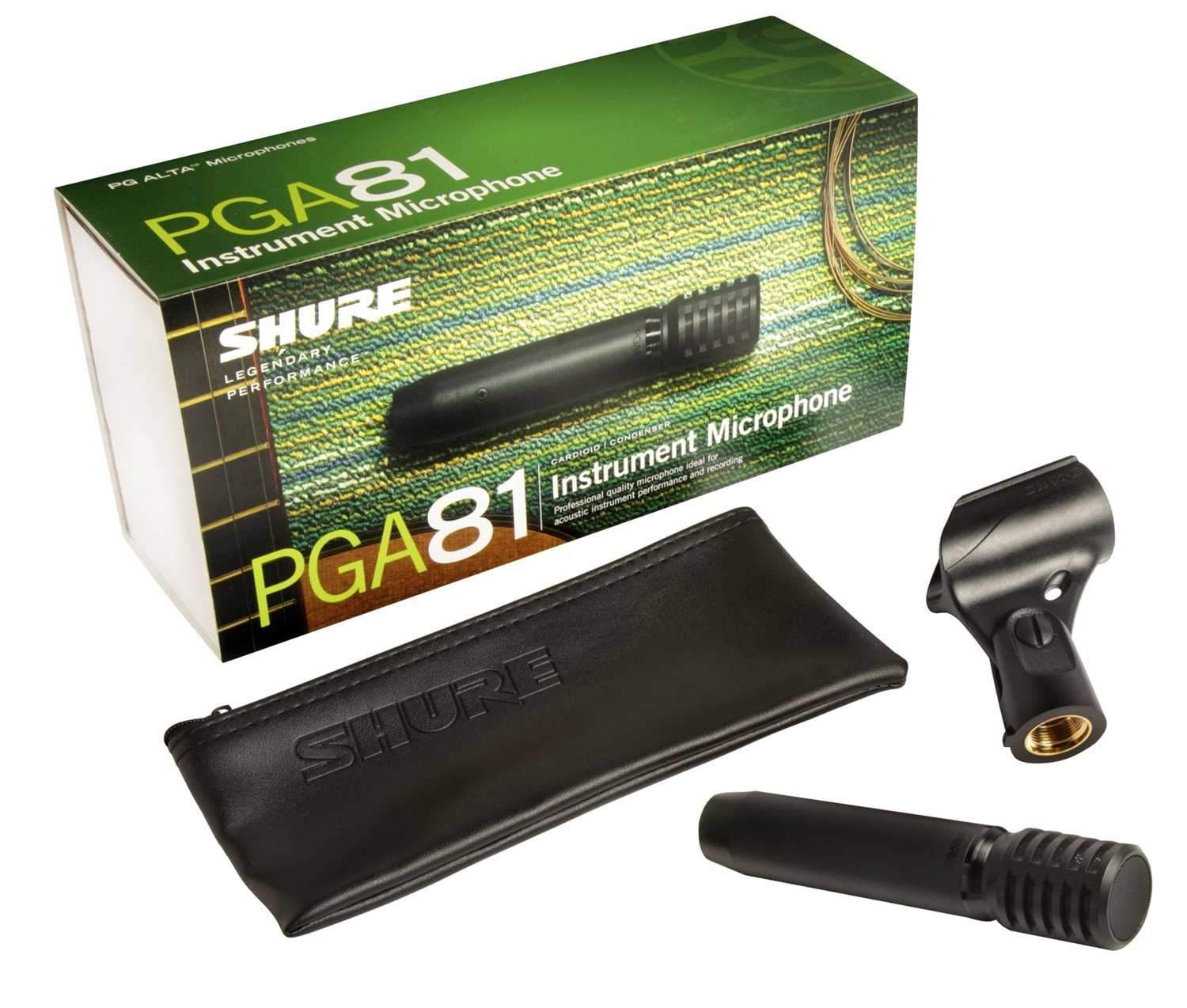 Shure PGA81-LC Small-Diaphragm Condenser Microphone with No Cable