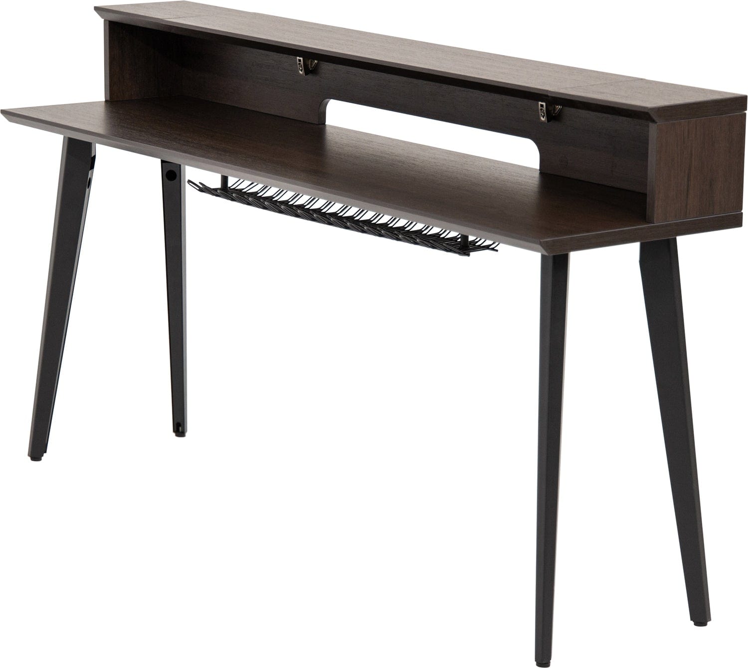 Gator Elite 88-Key Keyboard Table in Walnut - Space-Saving & Stylish