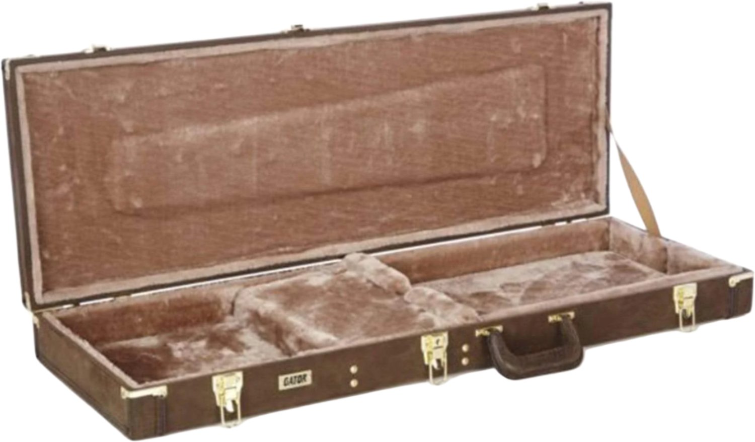 Vintage Brown Gator Electric Guitar Wood Case - Protect Your Precious Instrument