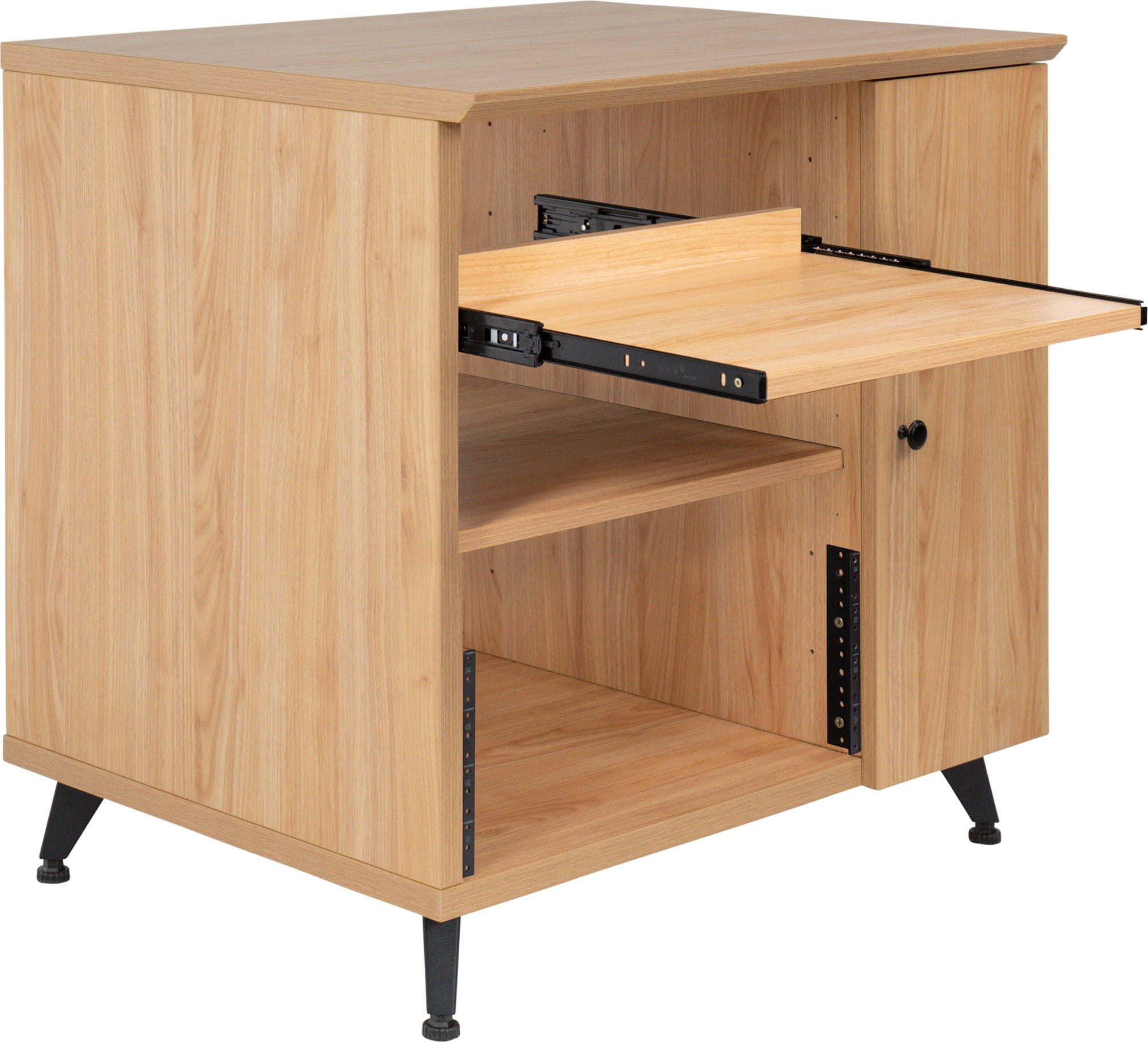 Gator Elite Maple Furniture Rolling Rack Sidecar - Ideal for Studio Equipment