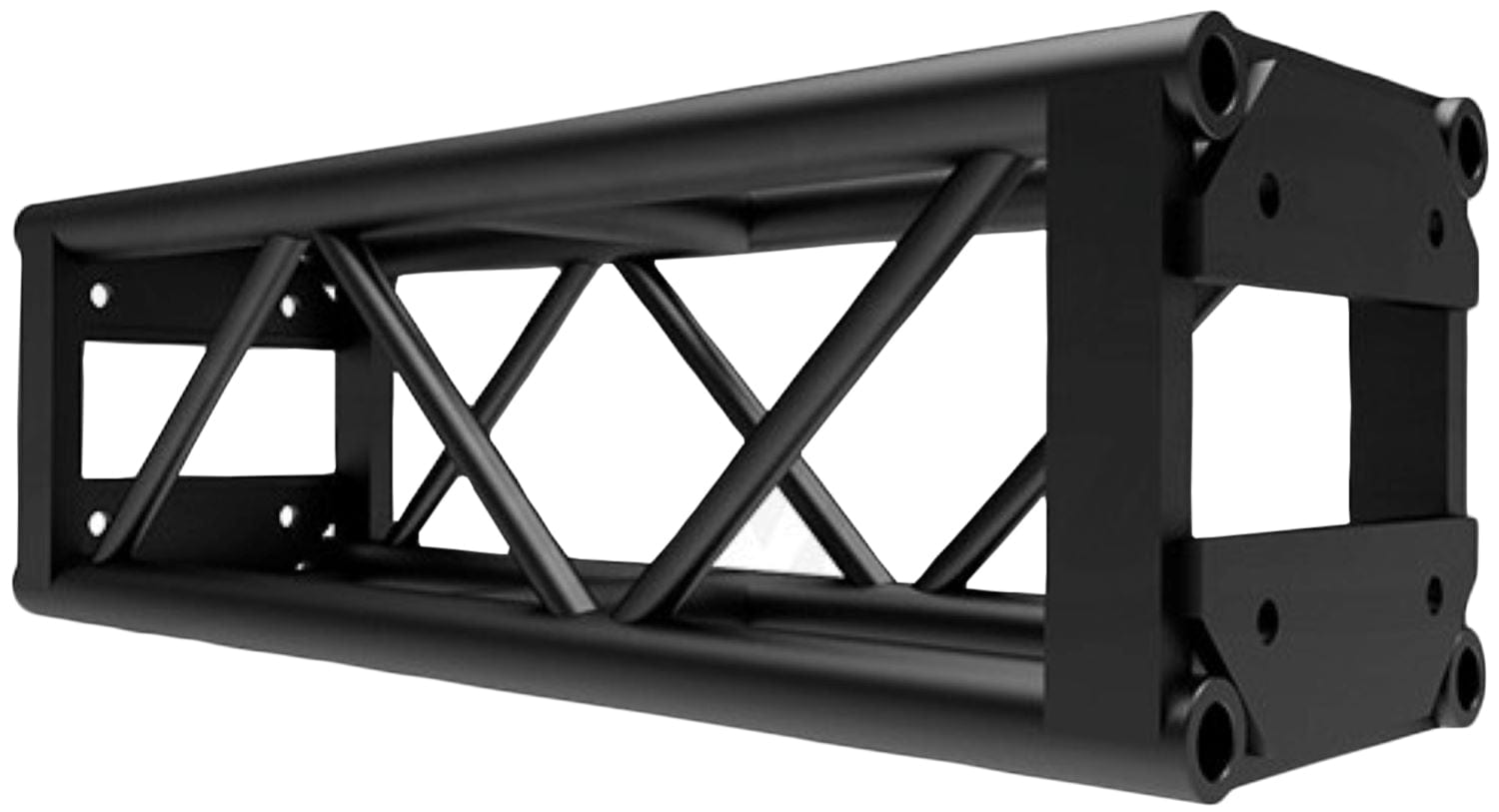 DuraTruss DT-GP3-BLK 3-Foot End-Plated Square Truss -Black