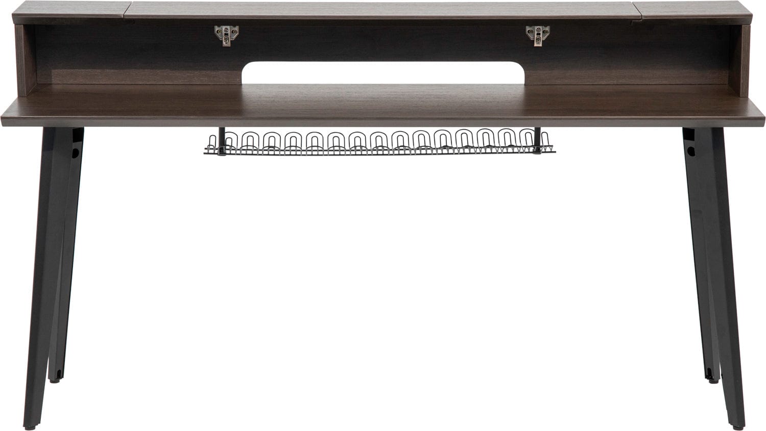 Gator Elite 88-Key Keyboard Table in Walnut - Space-Saving & Stylish