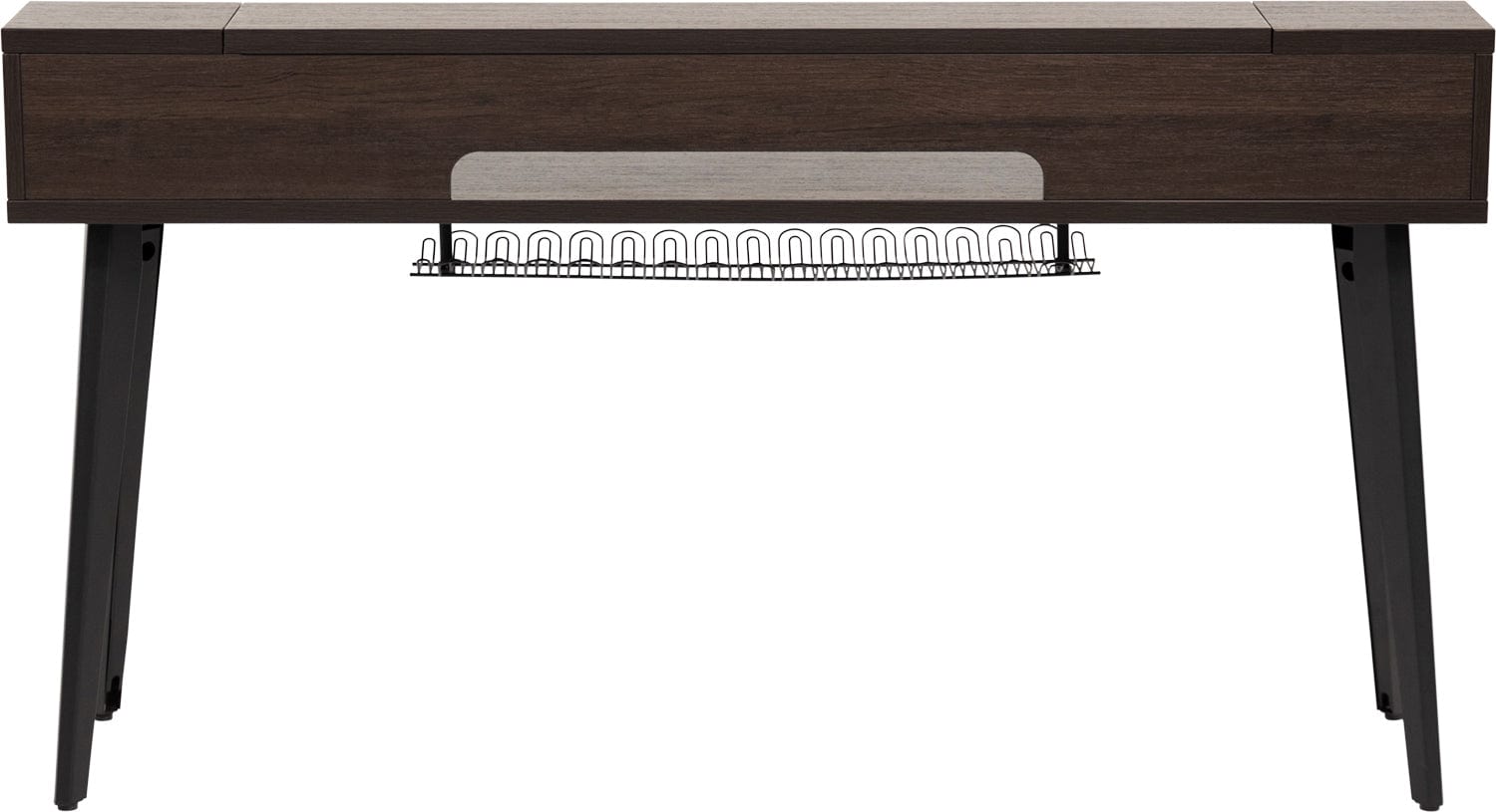 Gator Elite 88-Key Keyboard Table in Walnut - Space-Saving & Stylish